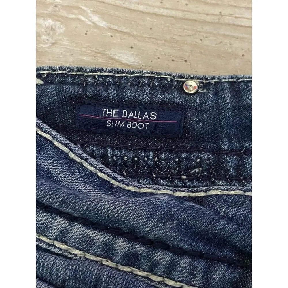 VIGOSS Dallas Slim Boot Cut Jeans Flap Pocket Women’s Size 5/6